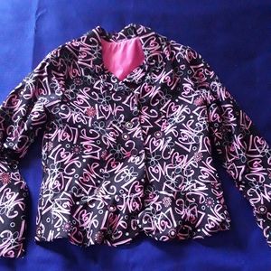 Girls peplum custom made love jacket by me